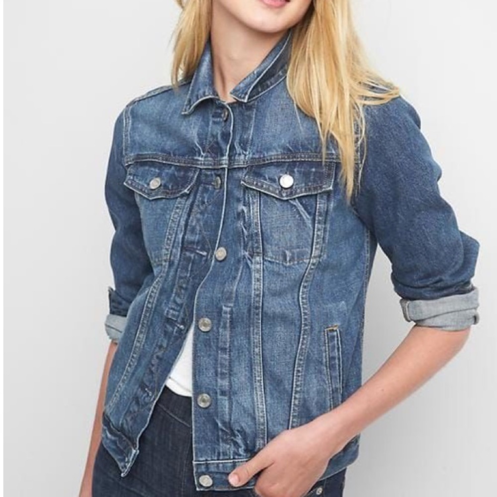 GAP Iconic 1969 Distressed Denim Jean Jacket